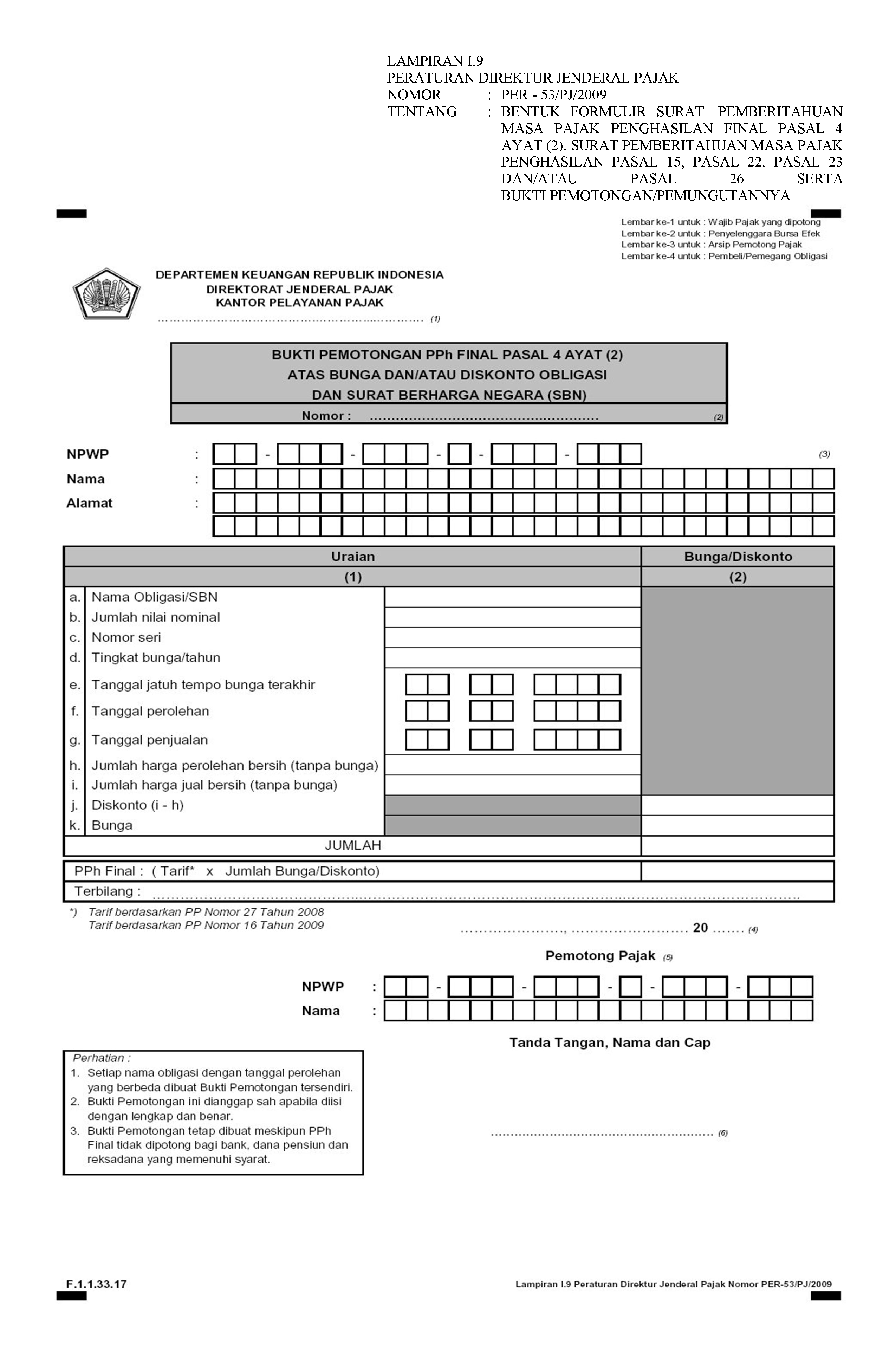 SPT Masa PPh 4 ayat 2 Final,Konsultan Pajak Atmadja & Associates