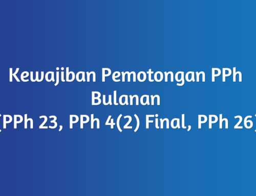 Kewajiban PPh Bulanan