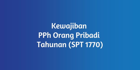 Perhitungan Pajak Orang Pribadi